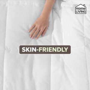 Soft breathable microfibre duvet fabric close-up