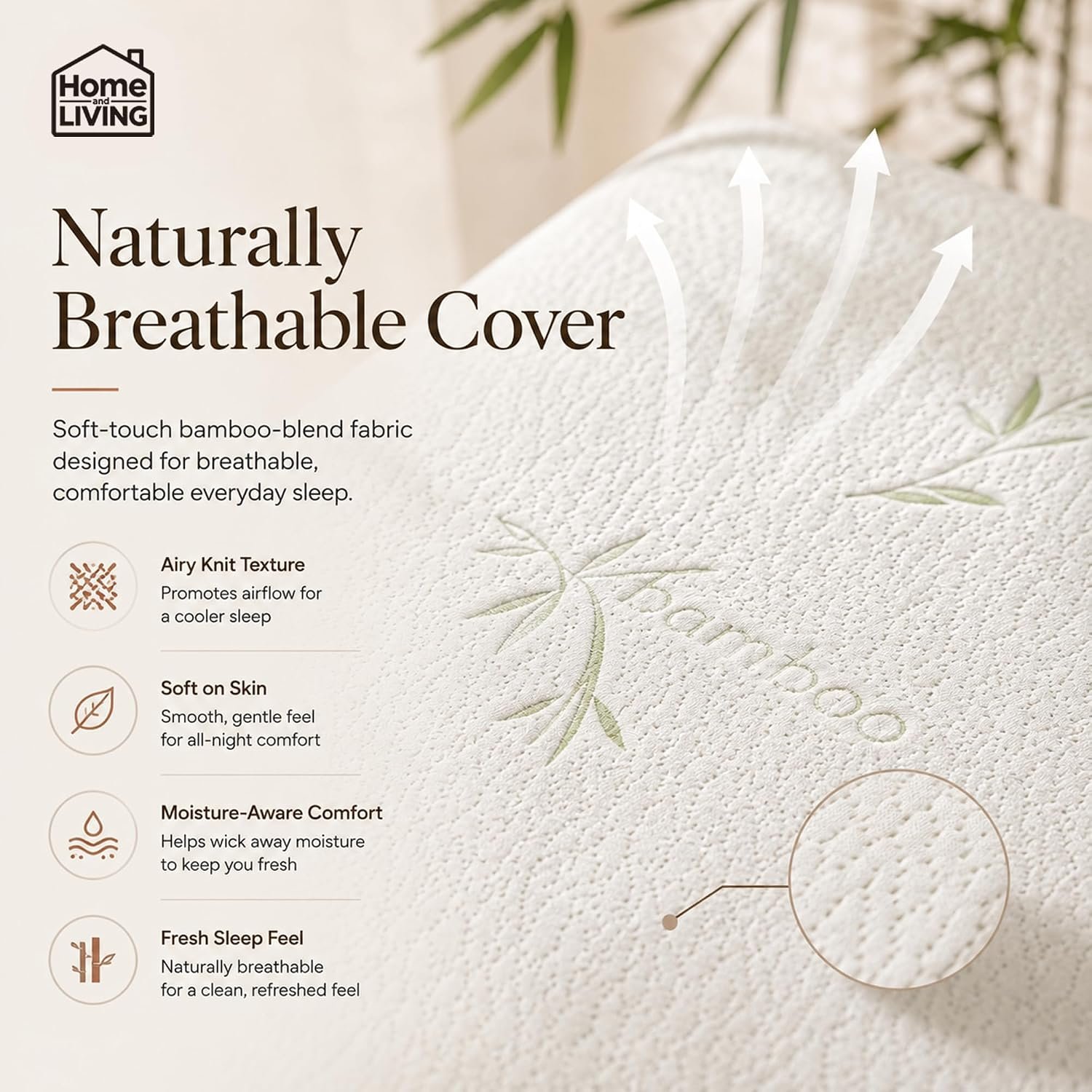 Anti-slip backing on mattress topper